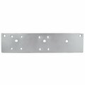 Global Door Controls Drop Plate for TC4361 Closers Pull Side Door Mount and Top Jamb in Aluminum DP-4361-18AL